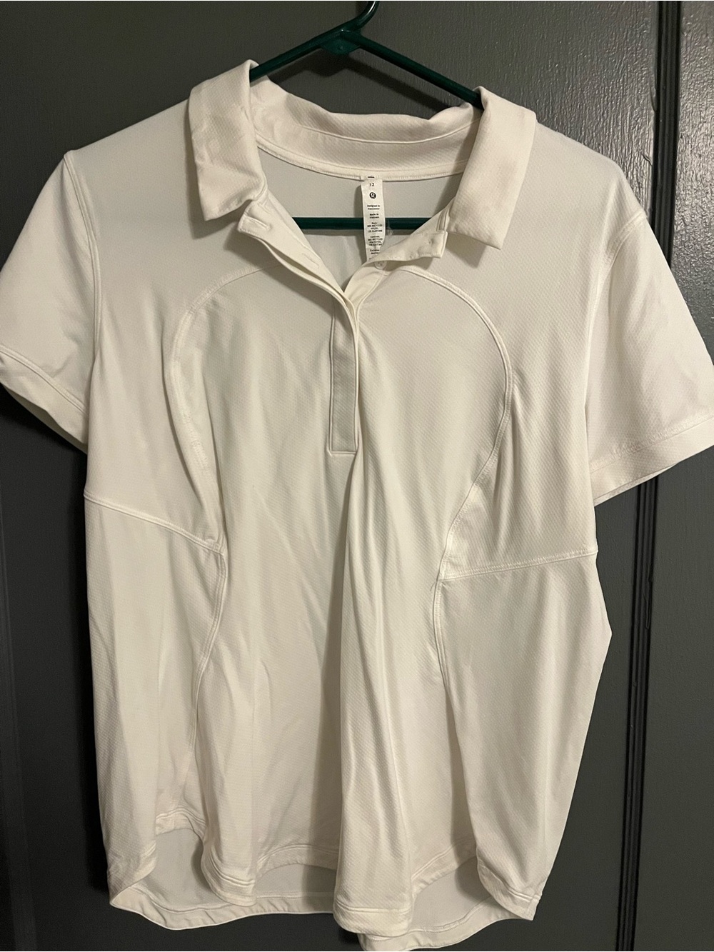 lululemon athletica White Short-Sleeve Polo